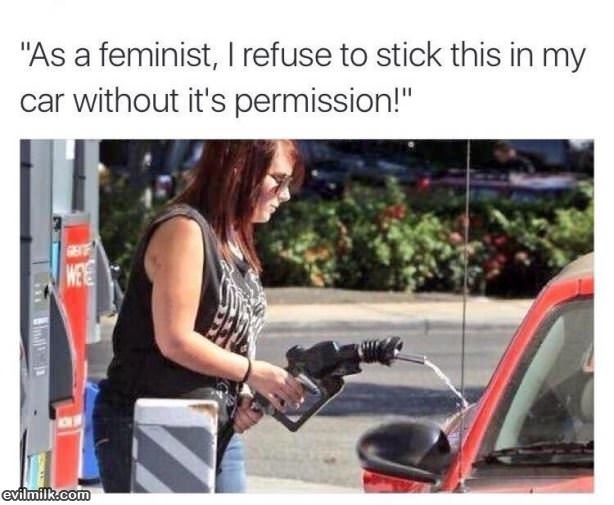 A Feminist Fills Her Tank