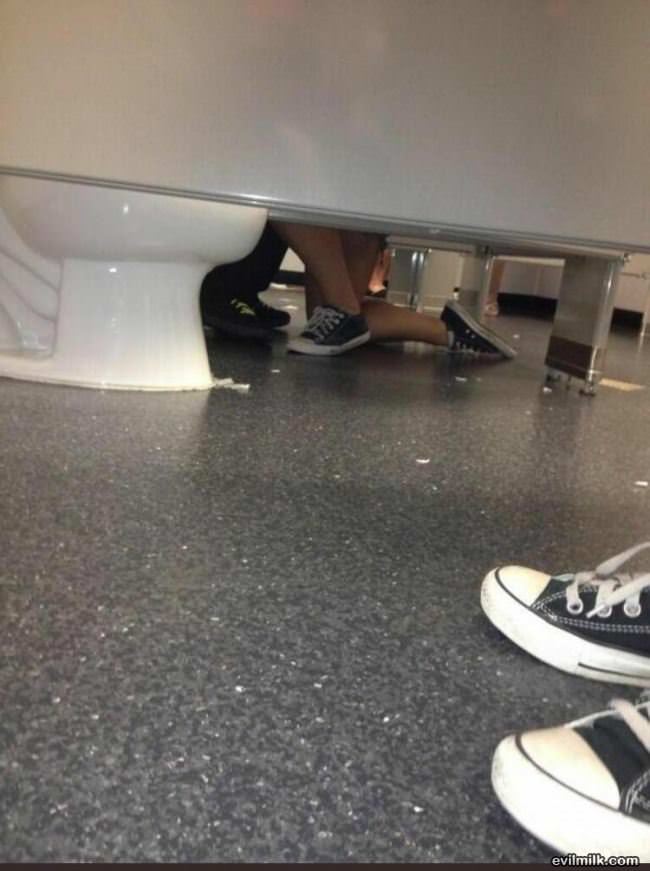 A Girl Proposing In The Bathroom