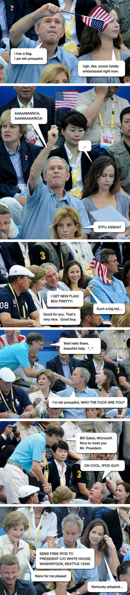 Bush At The Olympics