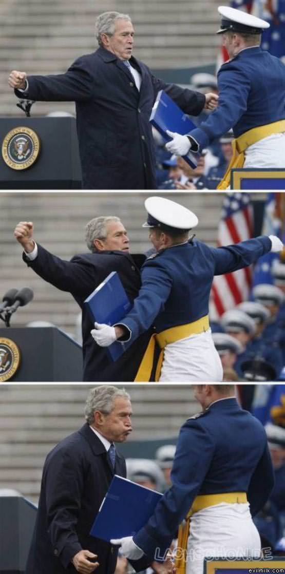 Bush Chest Bump