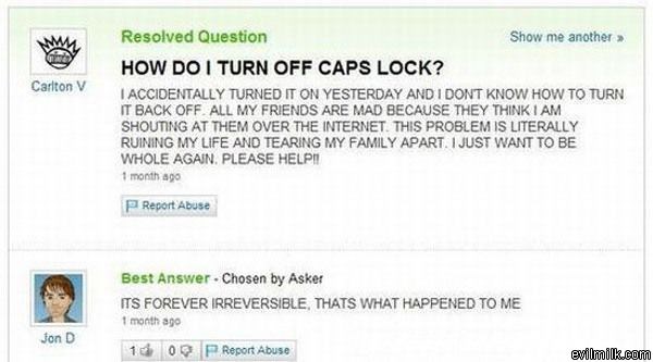 Cap Locks