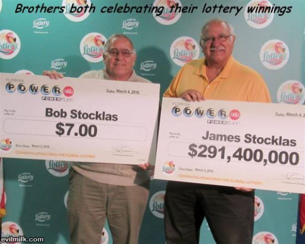 Celebrating Their Lotto Winning