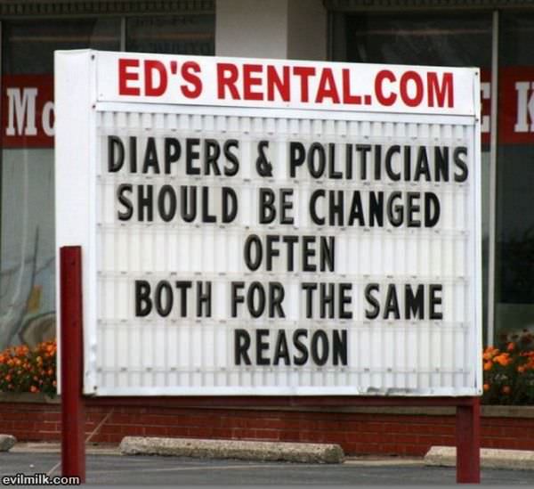 Diapers And Politicians