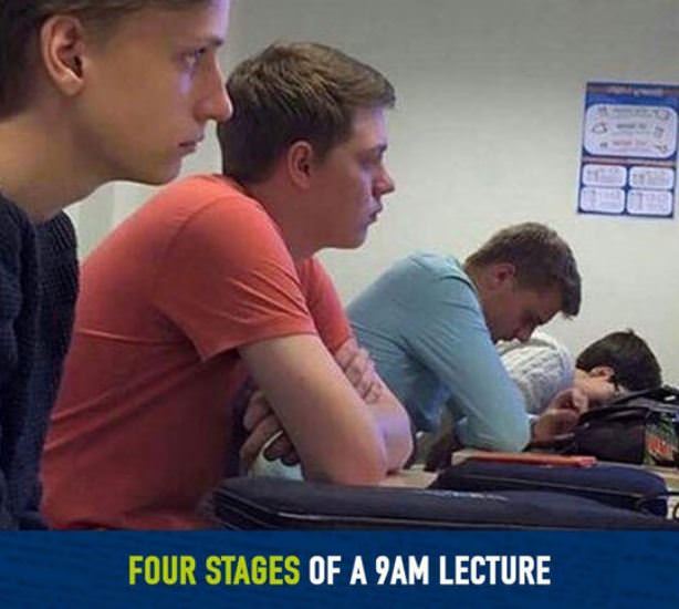 Four Stages Of Early Morning Lecture