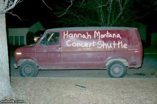 Hannah Montana Concert Shuttle