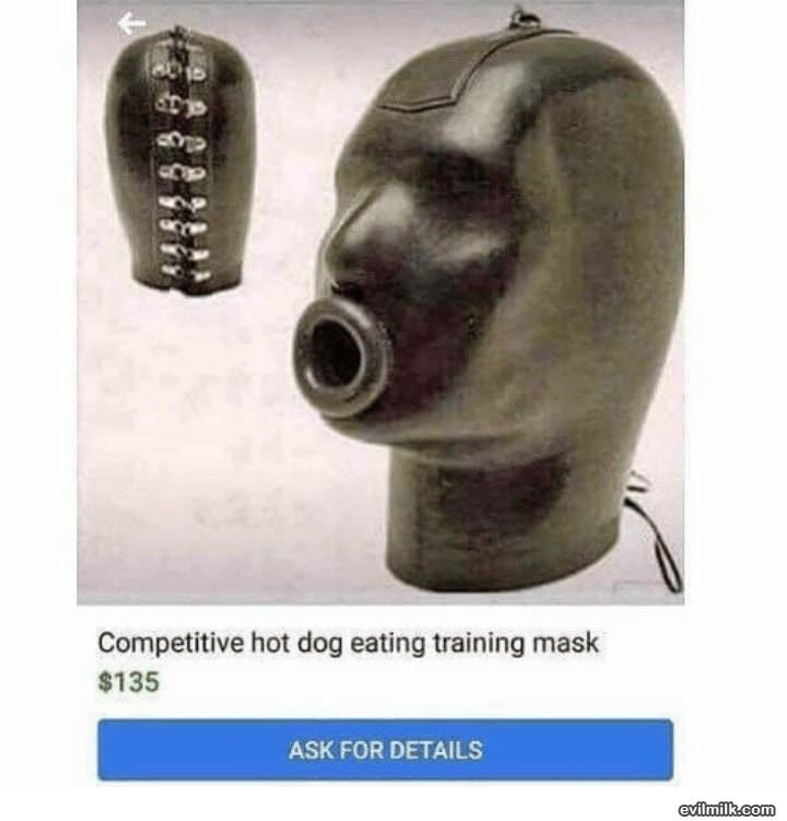 Hot Dog Eating Contest Mask