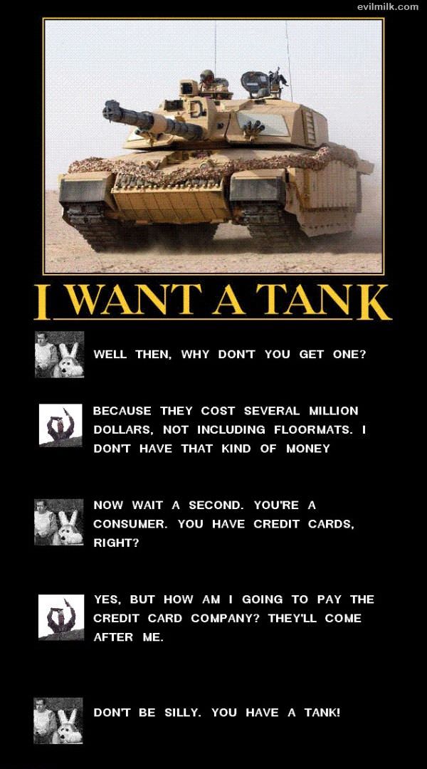 I Want A Tank