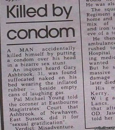 Killed By Condom