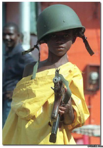 Little Kid With Gun