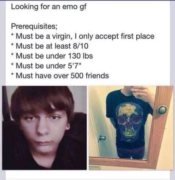 Looking For An Emo Girlfriend