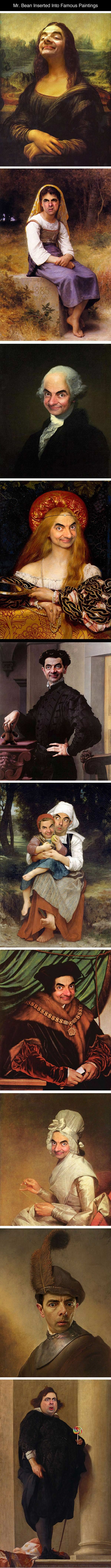 My Bean In Famous Paintings