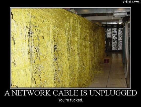 Network Cable Is Un Plugged