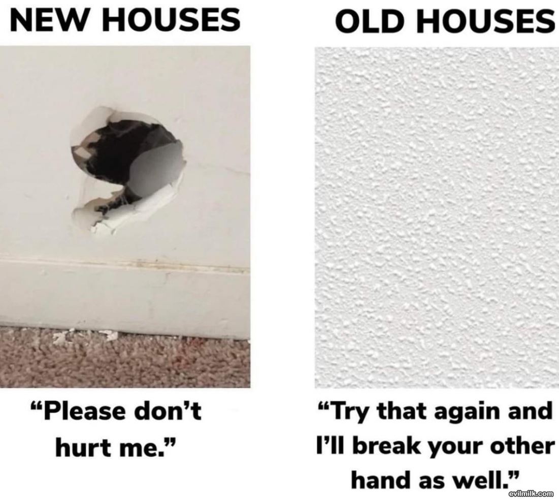 New Houses Vs Old Houses