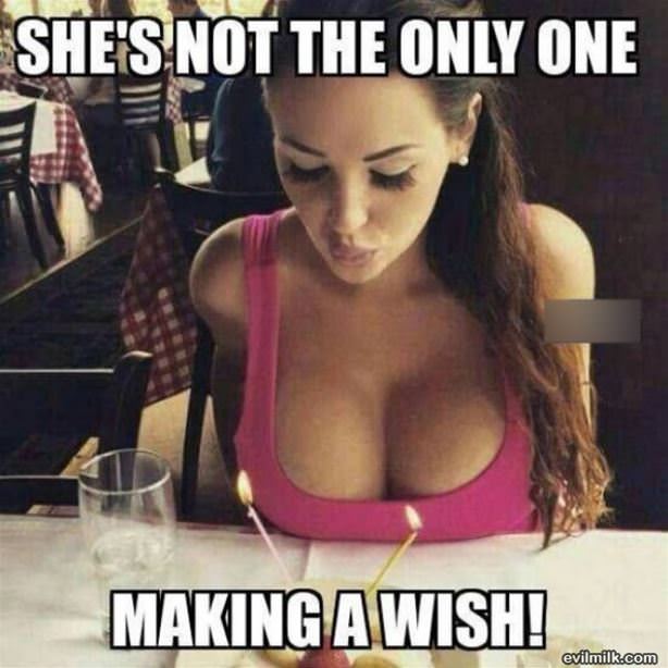 Not The Only One Making A Wish