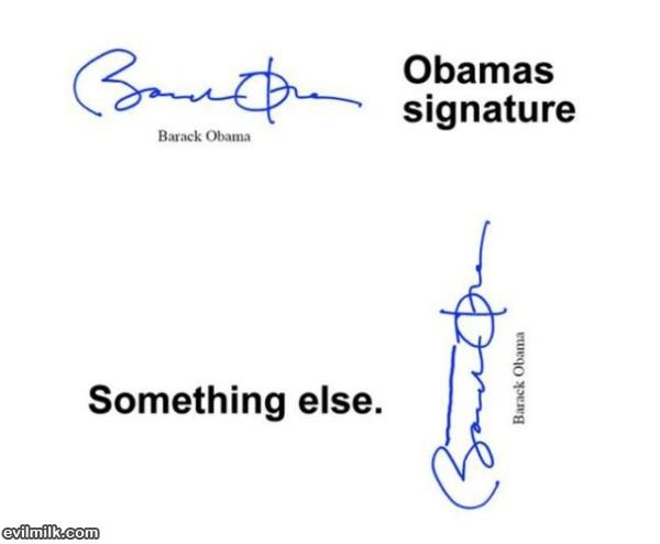 Obamas Signature