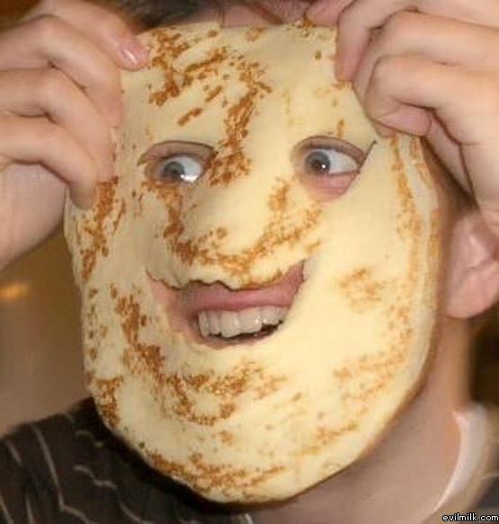 Pancake Face Man