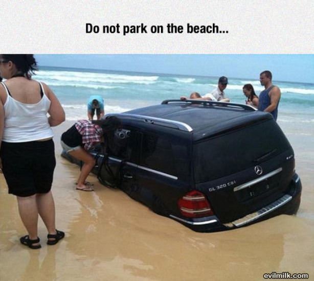 Parking On The Beach