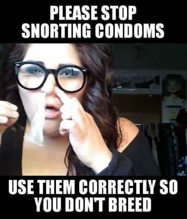 Please Stop Snorting Condoms
