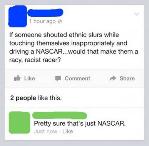 Racy Racist Racer