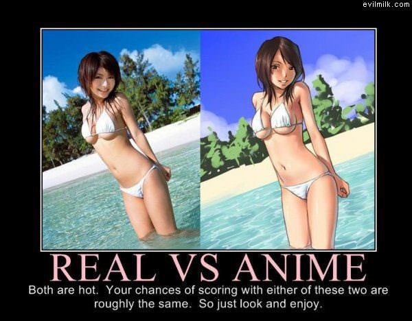 Real Vs Anime