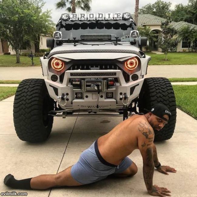 Sexy Jeep Pose