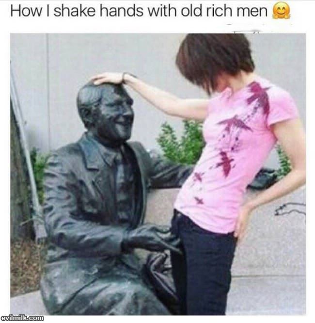 Shaking Hands With Old Rich Men