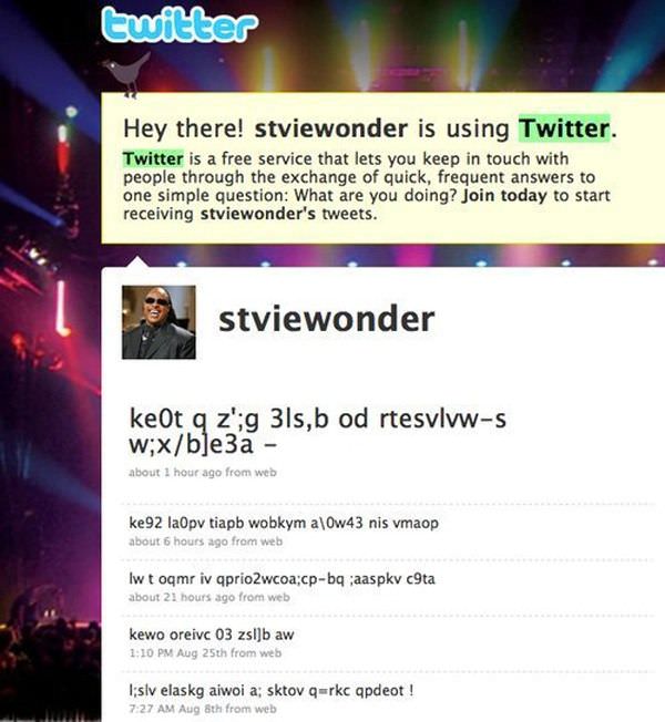 Stevie Wonder Twitter