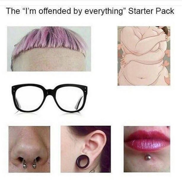 The Im Offended By Everything Starter Pack