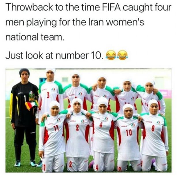 Throwback To Irans Womens Soccer Team