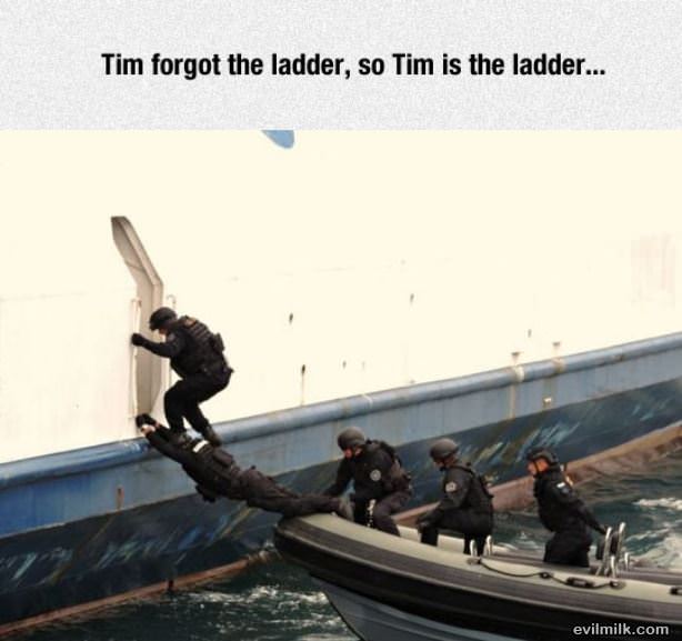 Tim Forgot The Ladder