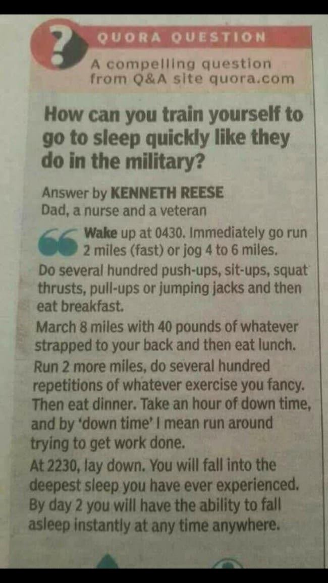 Train Yourself To Sleep