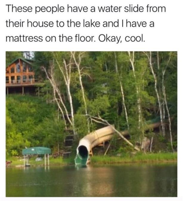 Waterslide To The Lake