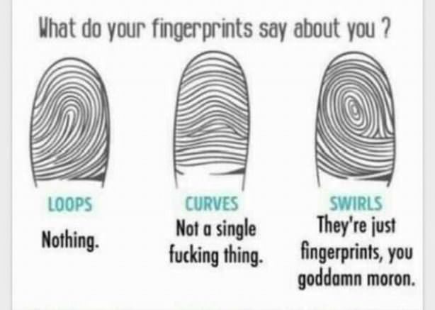 What Your Fingerprints Say About You