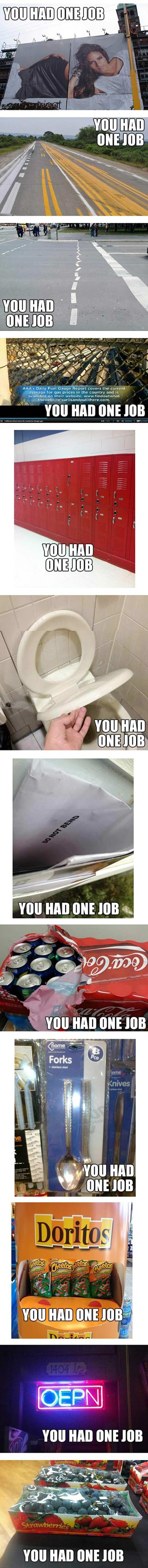 You Had One Job