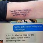 If You Get A Tattoo