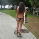 Skating To The Beach