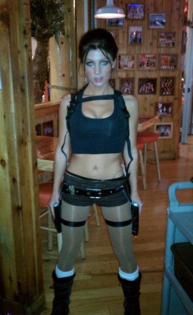 Lara Croft saves the day