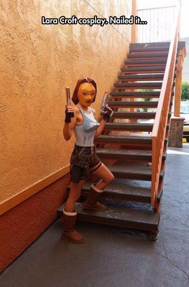 Lara Croft saves the day