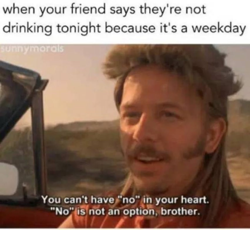 You might be drunk if