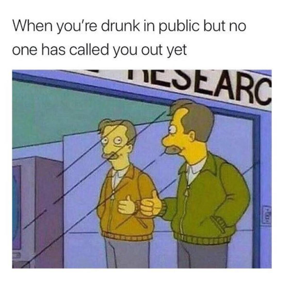 Thank you alcohol