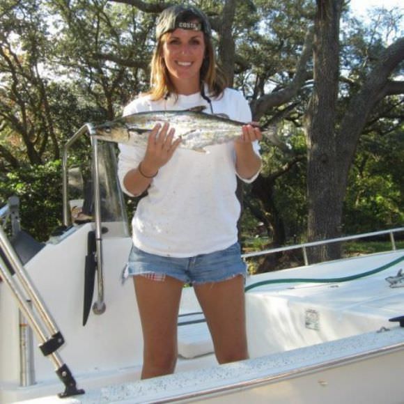 girls fishing