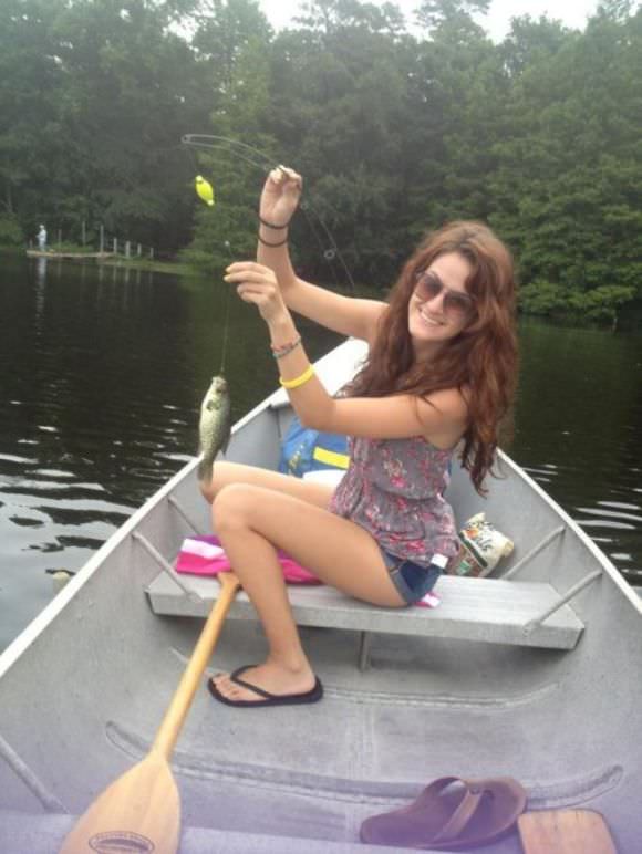 girls fishing