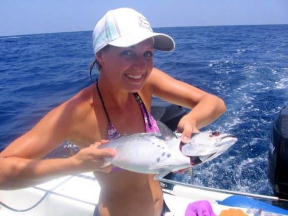 girls fishing