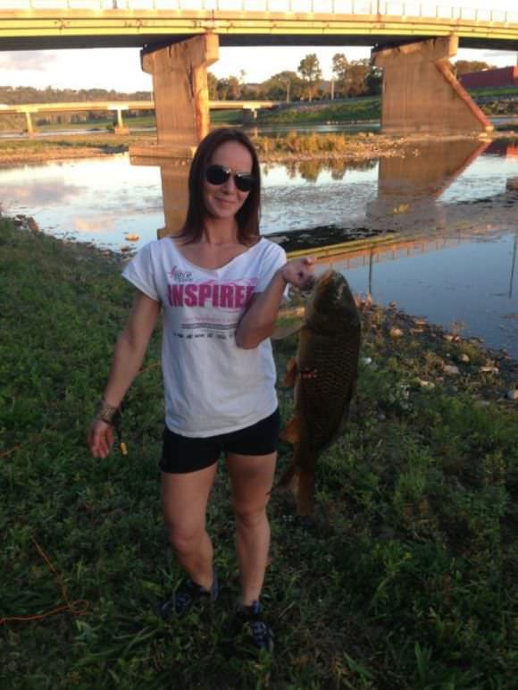 girls fishing