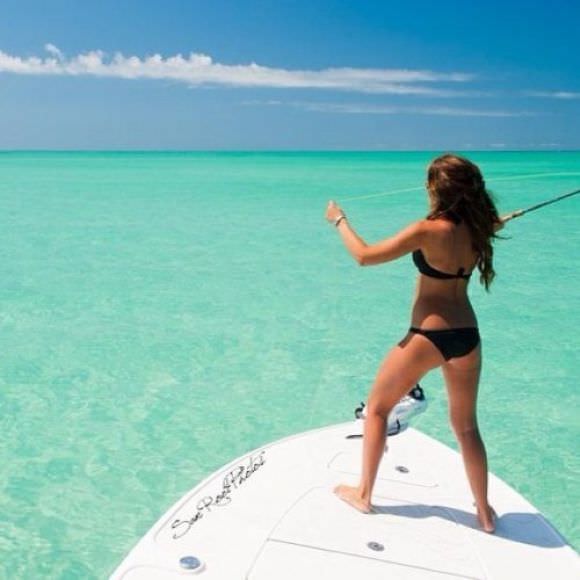 girls fishing