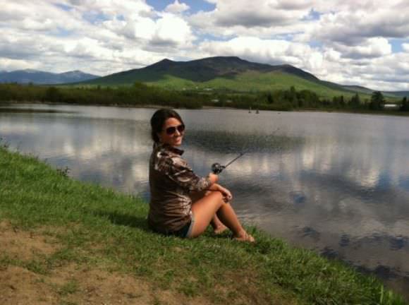 girls fishing