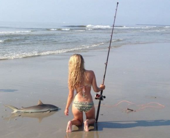 girls fishing