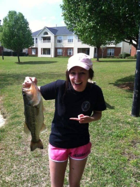 girls fishing