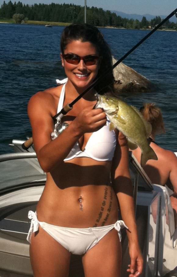 girls fishing