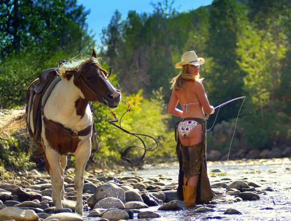 Girls Fishing 10